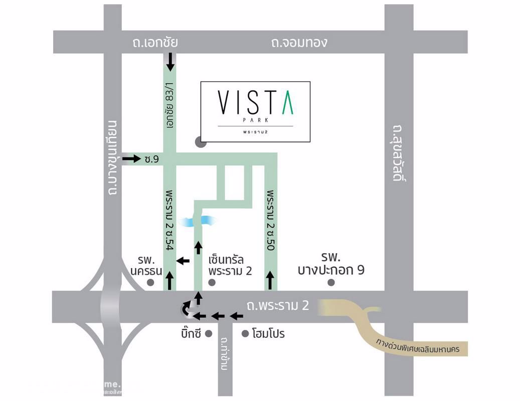 ขายบ้านทาวน์โฮมย่านพระราม2-ซอย54-แยก4-บางขุนเทียน-หมู่บ้านวิสต้า-ปาร์ค